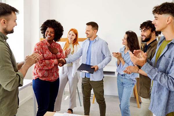 Group of people in an office